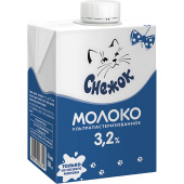 Молоко Снежок ультрапастеризованное 3.2% 500 мл купить в интернет-магазине товаров для офиса и дома ТопГрад с доставкой