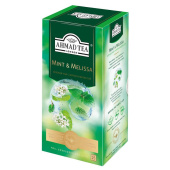 Чай зеленый Ahmad Tea 25 пакетиков (мята, мелисса)