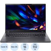 Ноутбук Acer TravelMate P2 TMP216-51-G2 16" Black Intel Core i5 1335U/16  ГБ/SSD 512 ГБ/Intel Iris Xe Graphics (NX.BDDCD.001)