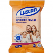 Влажные салфетки универсальные Luscan 20 штук в упаковке