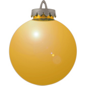 Шар новогодний BigDecor пластик золотистый (диаметр 15 см, 5023511)