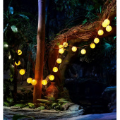 Электрогирлянда садовая Rexant Денг теплый белый свет 635 см