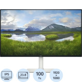 Монитор 23.8" Dell S2425H чёрный/белый