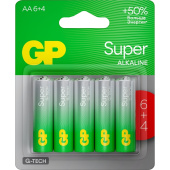 Батарейка AA пальчиковая GP Super (10 штук в упаковке)