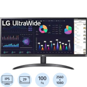 Монитор 29" LG 29WQ500-B черный