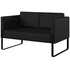 Диван двухместный Тренд черный (искусственная кожа)