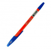 Ручка шариковая Silwerhof Sunny синяя (оранжевый корпус, толщина линии 0.7 мм)
