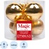 Набор шаров ёлочных Magic Time стекло золотистые (диаметр 8 см, 8 штук в  упаковке)
