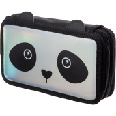 Пенал двухсекционный Комус Класс (№1 School) Panda черный Пенал двухсекционный Комус Класс (№1 School) Panda черный