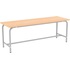 Скамья для раздевалок бук (ЛДСП, металл, 1200х350х450 мм)