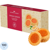 Печенье сдобное Деловой Стандарт с апельсиновым мармеладом 100 г купить в интернет-магазине товаров для офиса и дома ТопГрад с доставкой