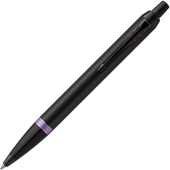 Ручка шариковая Parker IM Professionals Amethyst Purple BT цвет чернил синий цвет корпуса черный (артикул производителя 2172951)