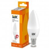 Лампа светодиодная IEK 7 Вт E14 свеча 3000 К теплый белый свет