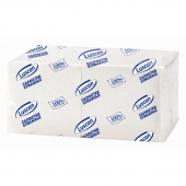 Салфетки бумажные Luscan Profi Pack 1-слойные 24х24 белые 400 штук в упаковке