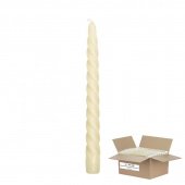 Свеча витая слоновая кость (2x2x25 см, 45 штук в упаковке)