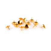 Кнопки канцелярские Attache металлические золотистые (100 штук в упаковке)