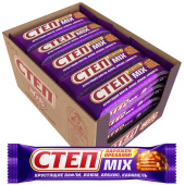 Шоколадный батончик Степ Mix 40 г (20 штук в упаковке) купить в интернет-магазине товаров для офиса и дома ТопГрад с доставкой