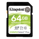 Карта памяти 64 ГБ SDXC Kingston Canvas Select Plus UHS-I U1 V10 (SDS2/64Gb)