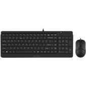 Комплект проводной клавиатура и мышь A4Tech Fstyler F1512 (F1512 BLACK)