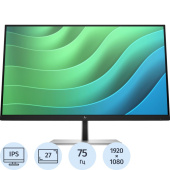 Монитор 27" HP E27 G5 чёрный/серебристый (6N4E2AA)