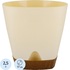 Горшок для цветов с поддоном InGreen Wood 2.5 л сливочный/бук (16.5x17  см) купить в интернет-магазине товаров для офиса и дома ТопГрад с доставкой