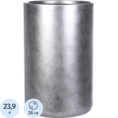 Кашпо Idealist Крисмас 23.9 л серебристый (45x26 см)