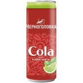 Лимонад газированный Черноголовка Кола лайм-мята 0.33 л купить в интернет-магазине товаров для офиса и дома ТопГрад с доставкой