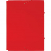 Папка на резинках Attache А4 30 мм пластиковая до 200 листов красная (толщина обложки 0.6 мм)