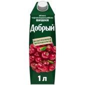 Сок Добрый яблоко/вишня/черноплодная рябина 1 л купить в интернет-магазине товаров для офиса и дома ТопГрад с доставкой