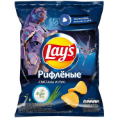 Чипсы Lays со вкусом сметаны и лука 225 г купить в интернет-магазине товаров для офиса и дома ТопГрад с доставкой