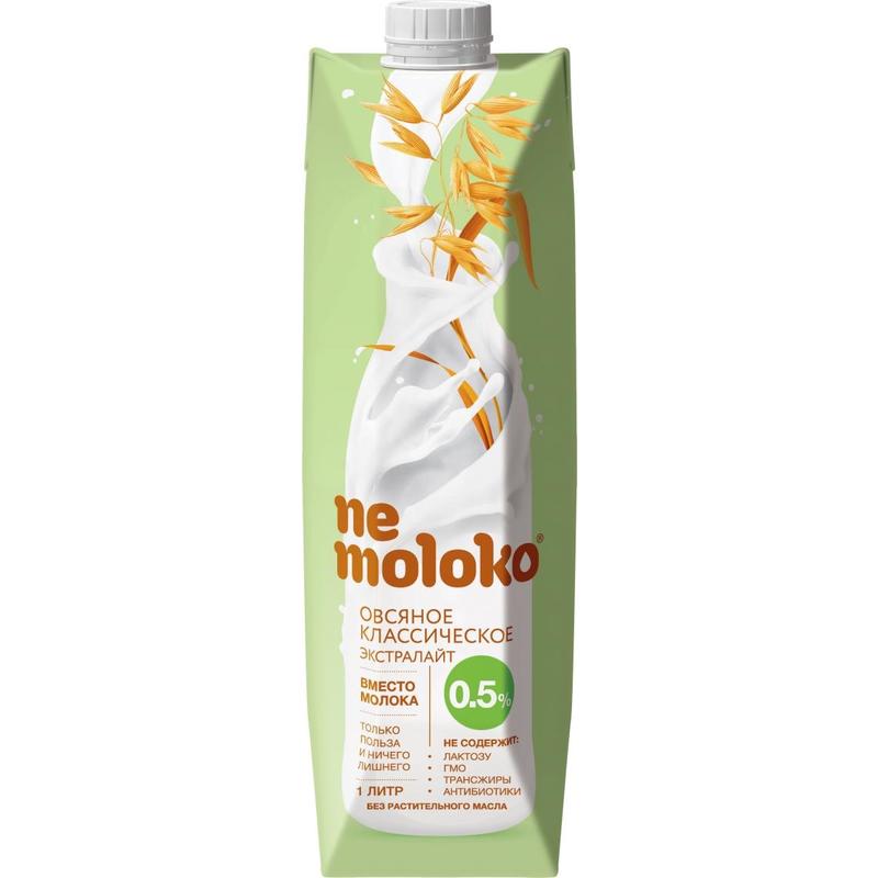 Напиток овсяный Nemoloko классический экстралайт 1 л