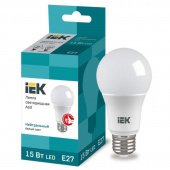 Лампа светодиодная IEK 15 Вт E27 грушевидная 4000 К нейтральный белый свет