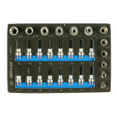 Набор головок Torx King Tony Е6-Е20 1/2", 3/8" 28 предметов (9-7128PRV)