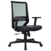 Кресло для руководителя Easy Chair 663 ТC чёрное (сетка/ткань, пластик)