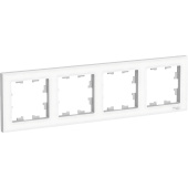 Рамка 4 поста Systeme Electric AtlasDesign белая (1240127)