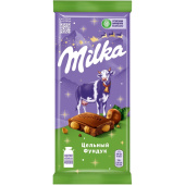 Шоколад Milka молочный с цельным фундуком 85 г