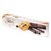 Конфеты шоколадные Carletti Orange Sticks с апельсином 75 г (20 штук в упаковке)