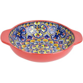 Салатник фарфоровый Nouvelle Home Arabesque 25х20.5х6 см 1200 мл  разноцветный (6 штук в упаковке, 0860103)