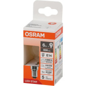 Лампа светодиодная Osram 6 Вт Е14 (Р, 4000 К, 806 Лм, 220 В, 4058075684546)