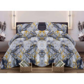 Постельное бельё Lovely textile Мрамор (2-спальное с европростынёй, бязь)