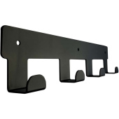 Вешалка настенная H1041В черная (4 крючка)