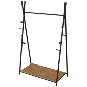 Вешалка гардеробная Фелтон (дуб американский/черный, 1130х500х1610 мм)