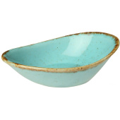 Соусник Porland Seasons фарфоровый 50 мл 11х7 см (808110 бирюзовый-12)