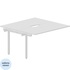Стол прямой Arena UNN2TPV147BLBL (белый, 1380х1366х750 мм) купить в интернет-магазине товаров для офиса и дома ТопГрад с доставкой