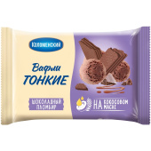 Вафли Коломенский шоколадный пломбир 100 г купить в интернет-магазине товаров для офиса и дома ТопГрад с доставкой