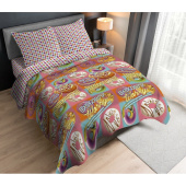 Постельное белье Lovely textile Пончики (1,5-спальное, перкаль)