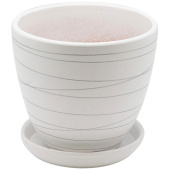 Горшок для цветов Вещицы 2.4 л белый (17.5х16 см)