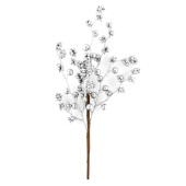 Украшение Magic Time Ветка серебристая 39x15x5 см