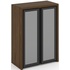 Шкаф для документов  Corner (орех лоренцо/графит/сатин/чёрный,  900х450х1231 мм)