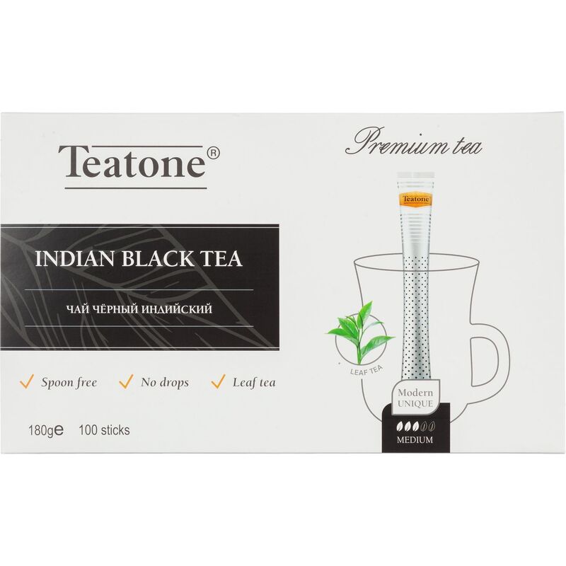 Чай черный Teatone Indian Black Tea 100 стиков